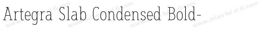 Artegra Slab Condensed Bold字体转换